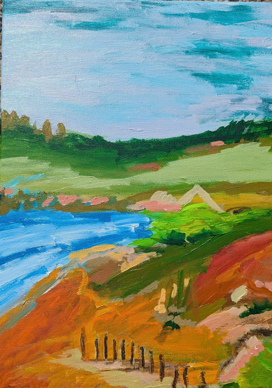 Whispers of the River Bend - Original Art - Gold Coast Gallery Of ArtAlpana Rai