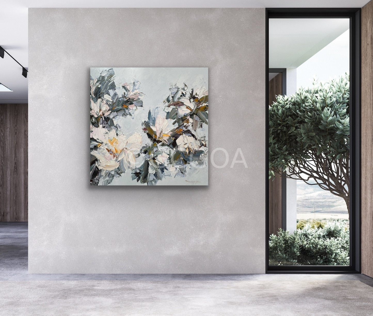 White Magnolia No 26 - Original Art - Gold Coast Gallery Of ArtLiliana Gigovic