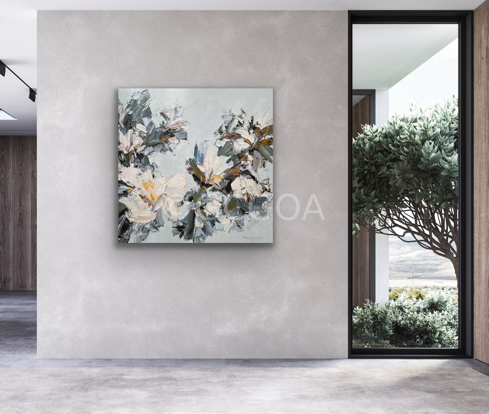 White Magnolia No 26 - Original Art - Gold Coast Gallery Of ArtLiliana Gigovic