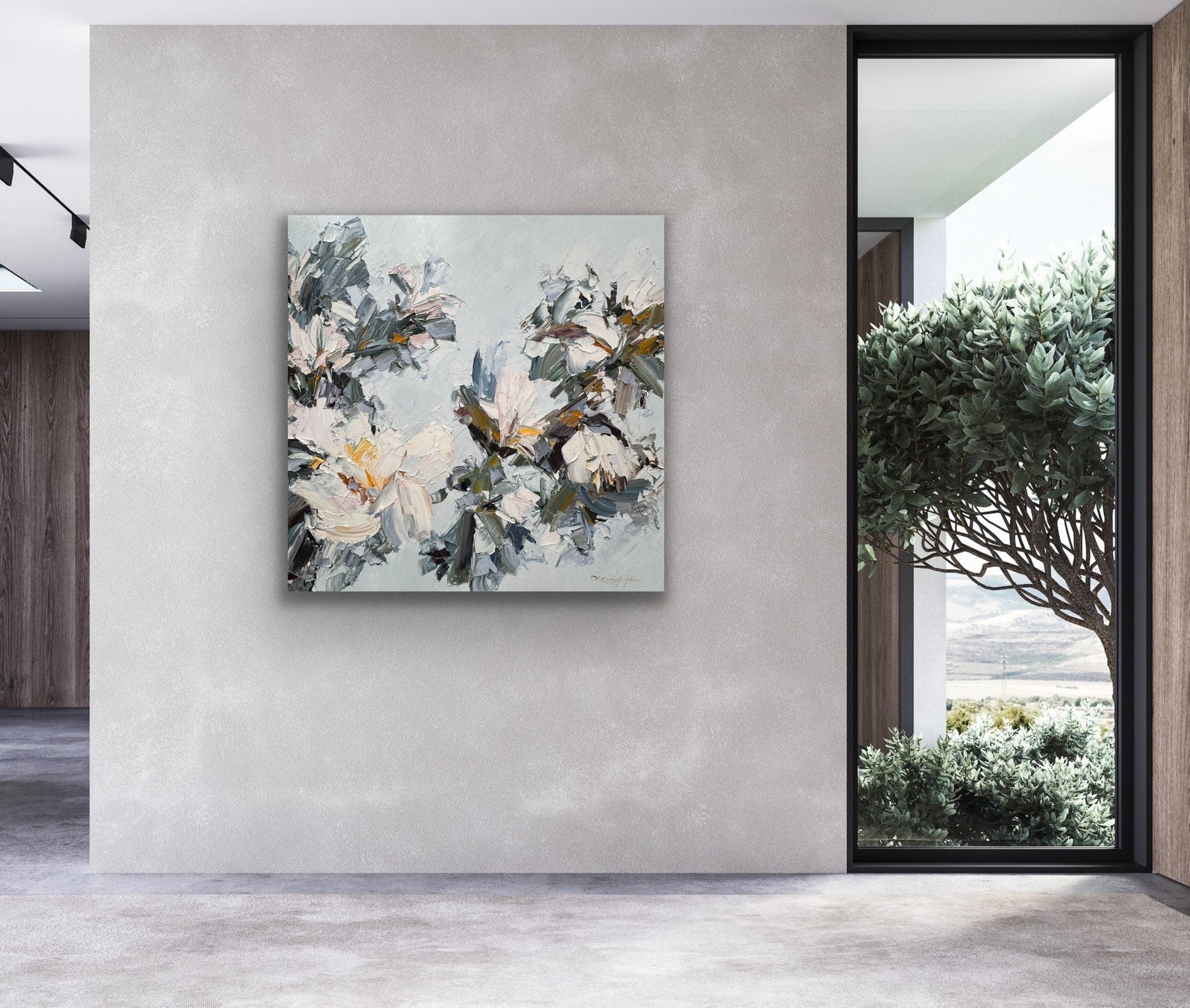 White magnolia No 26 - Original Art - Gold Coast Gallery Of ArtLiliana Gigovic