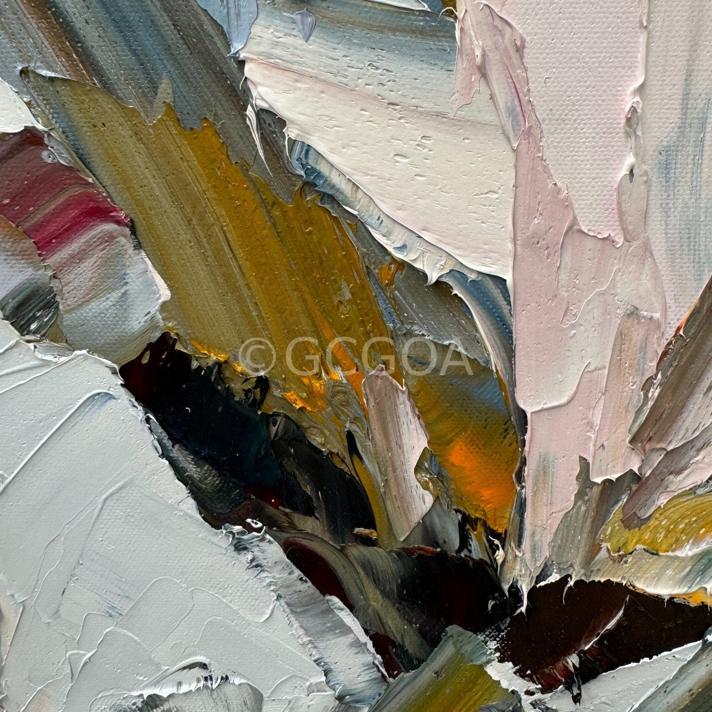 White Magnolia No 26 - Original Art - Gold Coast Gallery Of ArtLiliana Gigovic