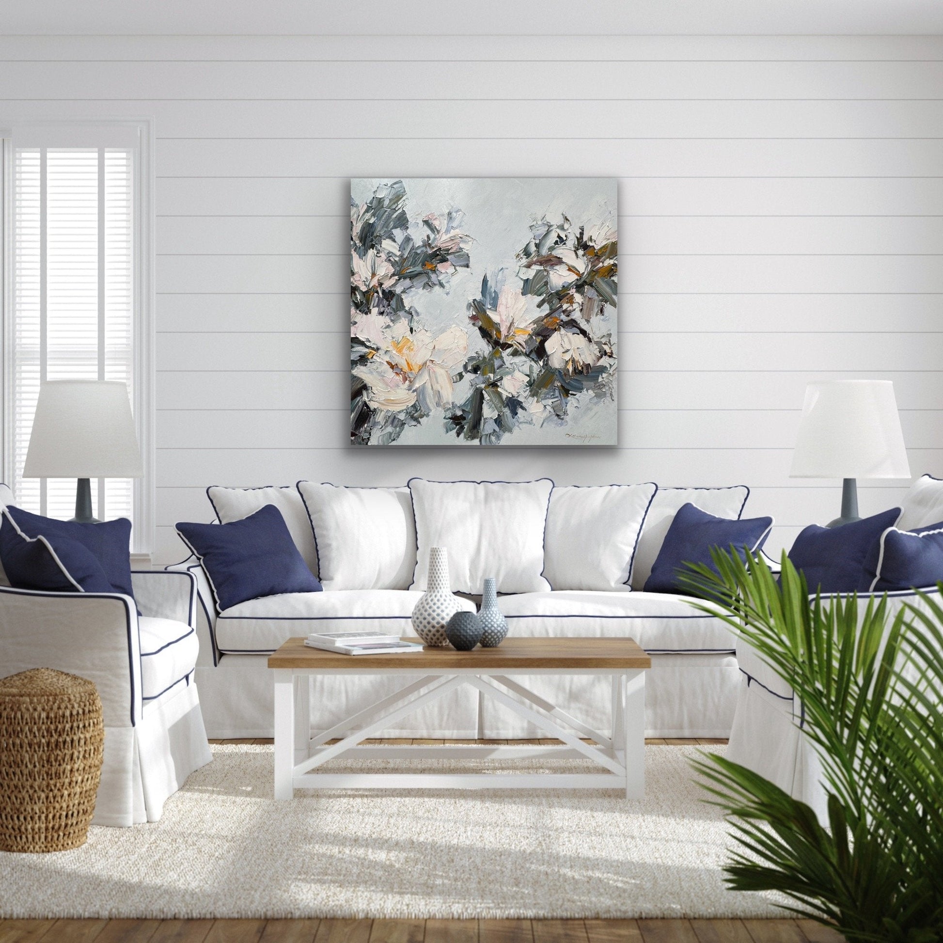 White magnolia No 26 - Original Art - Gold Coast Gallery Of ArtLiliana Gigovic