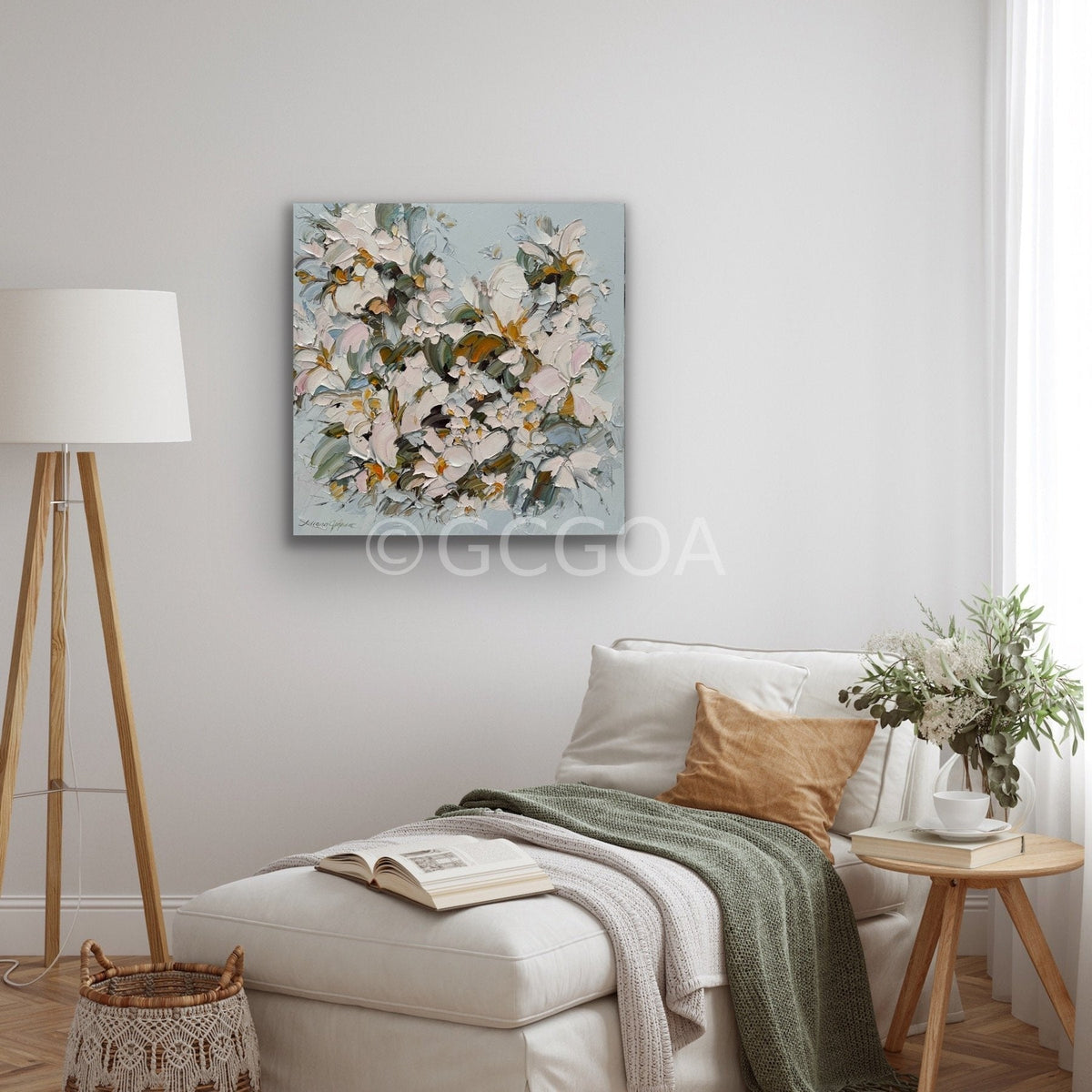 White Magnolia No 28 - Original Art - Gold Coast Gallery Of ArtLiliana Gigovic