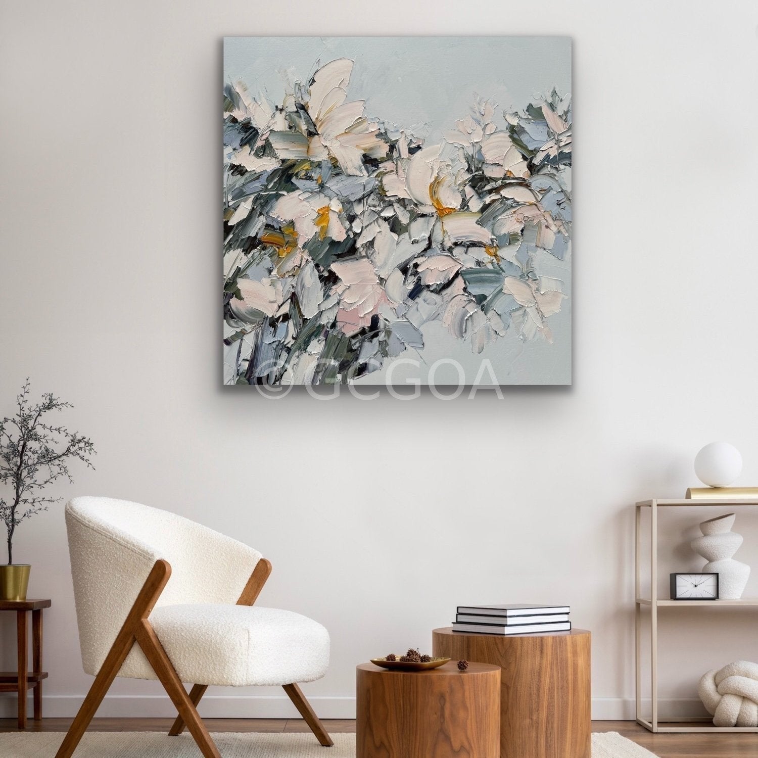 White Magnolia No 29 - Original Art - Gold Coast Gallery Of ArtLiliana Gigovic