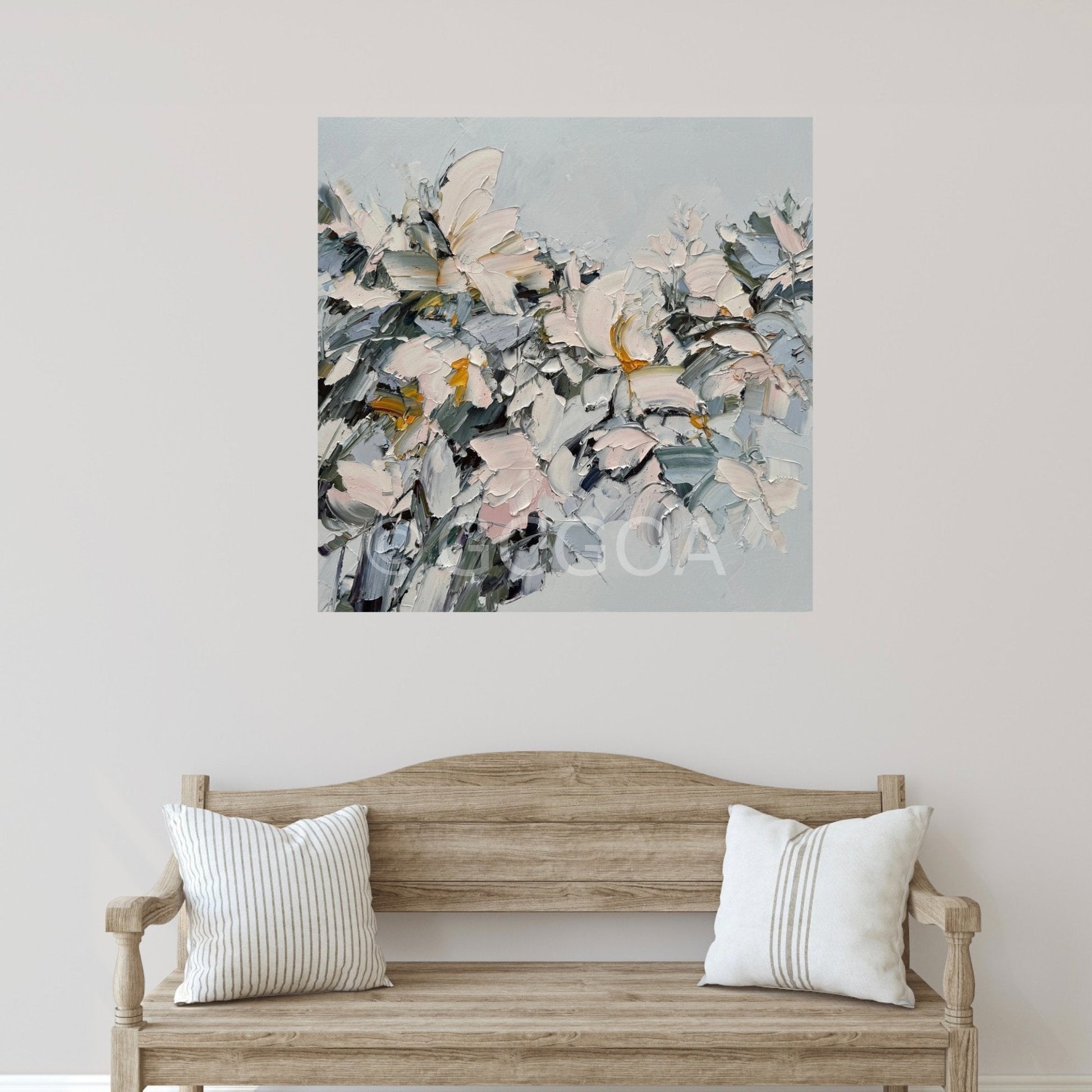 White Magnolia No 29 - Original Art - Gold Coast Gallery Of ArtLiliana Gigovic