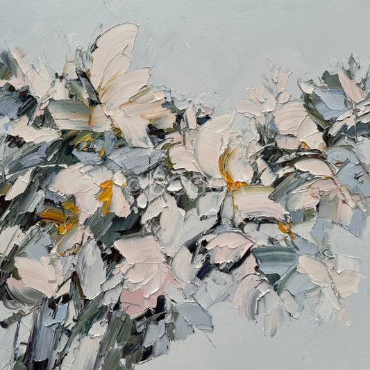 White Magnolia No 29 - Original Art - Gold Coast Gallery Of ArtLiliana Gigovic
