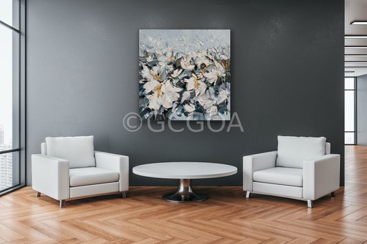 White Magnolia No 33 - Original Art - Gold Coast Gallery Of ArtLiliana Gigovic