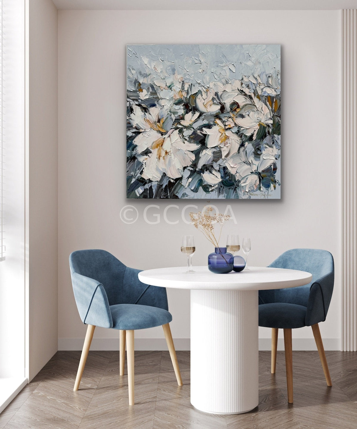 White Magnolia No 33 - Original Art - Gold Coast Gallery Of ArtLiliana Gigovic