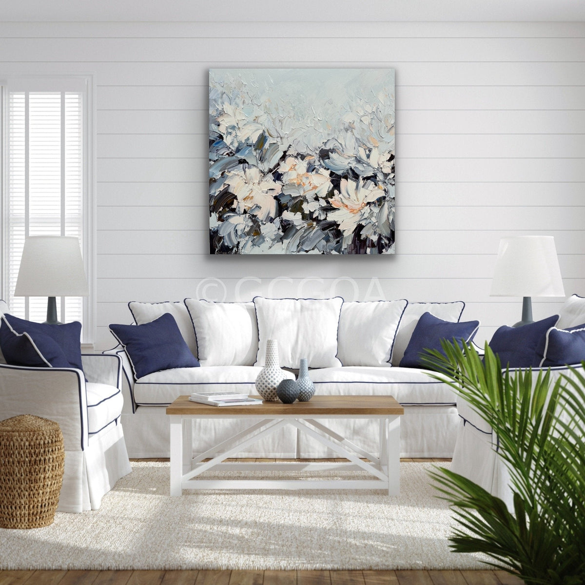 White Magnolia No 36 - Original Art - Gold Coast Gallery Of ArtLiliana Gigovic