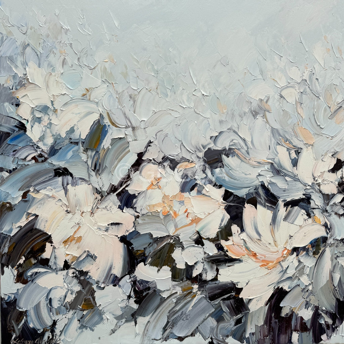 White Magnolia No 36 - Original Art - Gold Coast Gallery Of ArtLiliana Gigovic