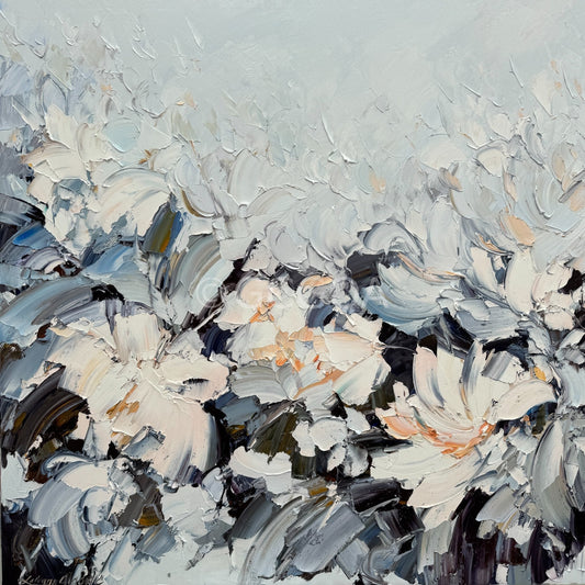 White Magnolia No 36 - Original Art - Gold Coast Gallery Of ArtLiliana Gigovic