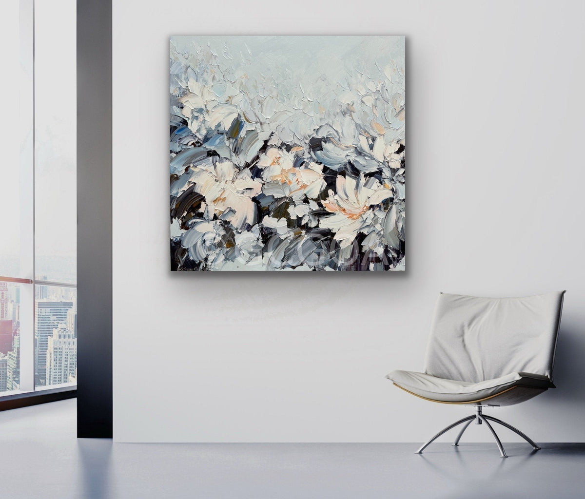 White Magnolia No 36 - Original Art - Gold Coast Gallery Of ArtLiliana Gigovic
