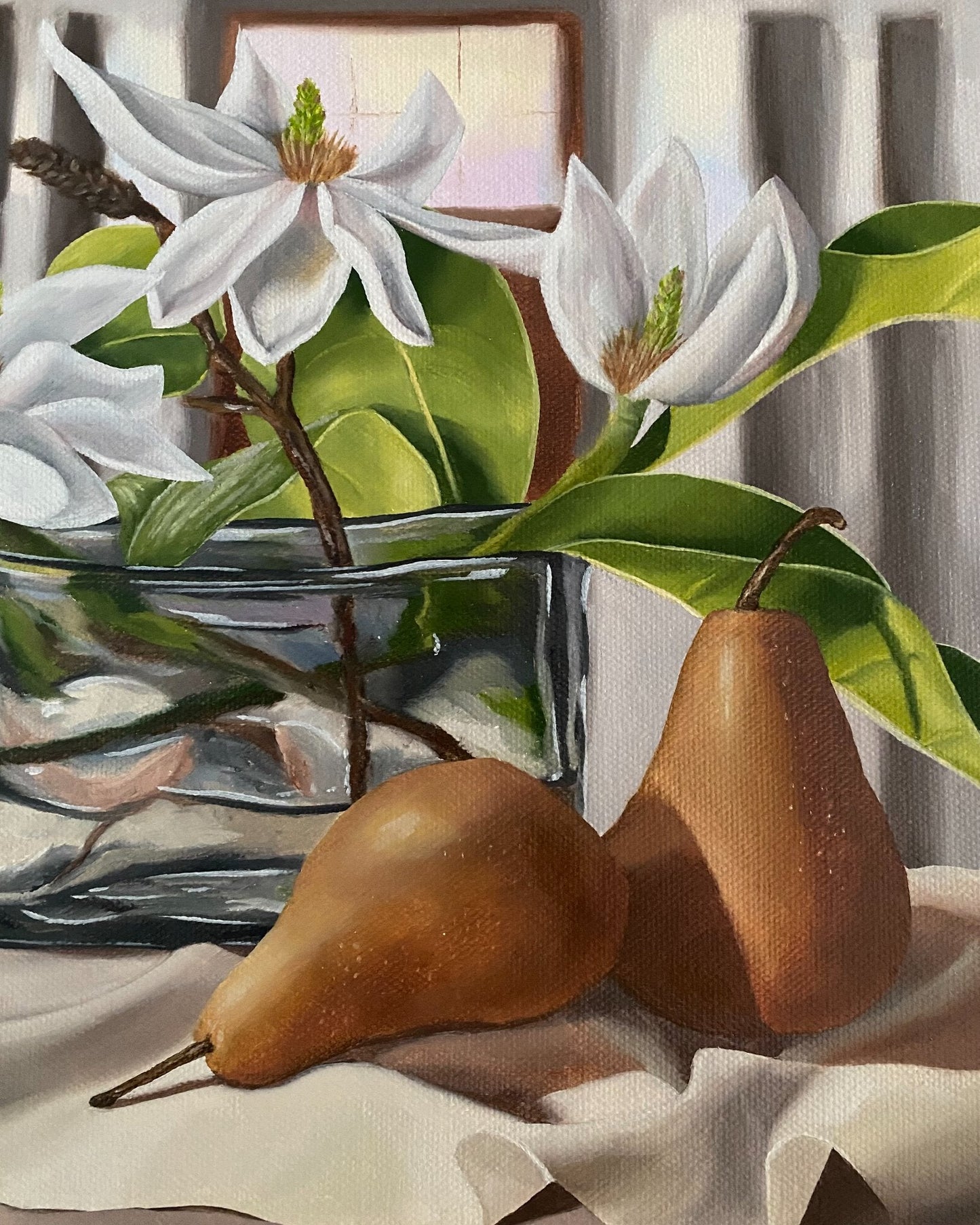 White Petals and Pears - Gold Coast Gallery Of ArtAmanda Ogilby