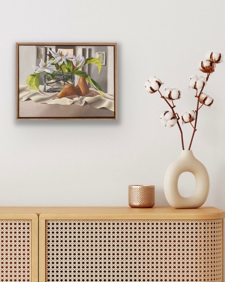 White Petals and Pears - Gold Coast Gallery Of ArtAmanda Ogilby