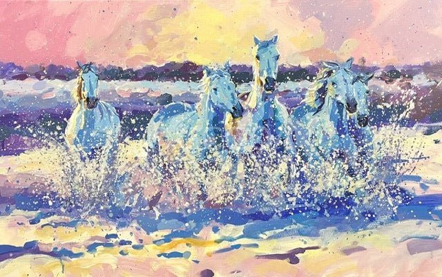 Wild Horses - Original Art - Gold Coast Gallery Of ArtJos Coufreur