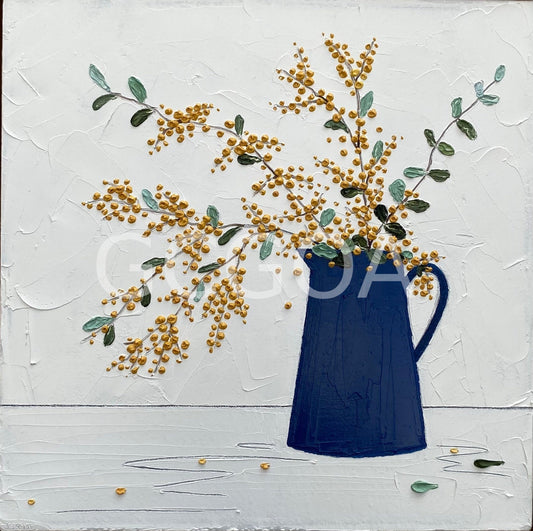 Wild Wattle Gold - Gold Coast Gallery Of ArtJustine Bartie