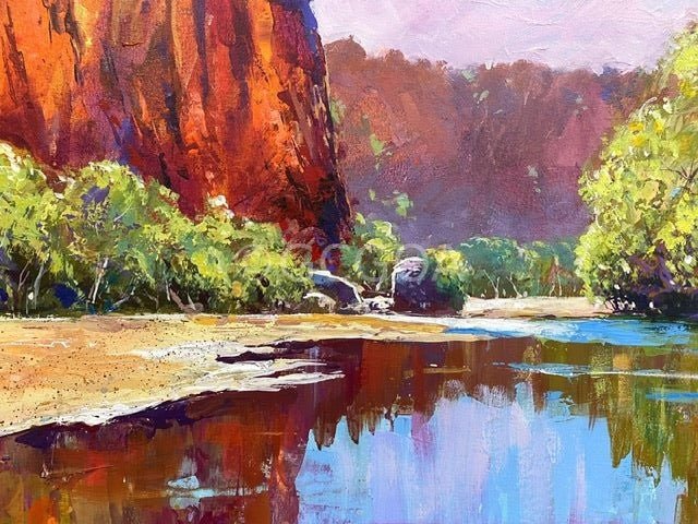 Windjana Gorge - Original Art - Gold Coast Gallery Of ArtJos Coufreur