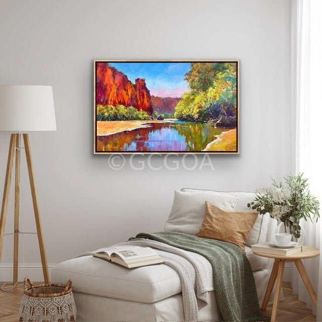 Windjana Gorge - Original Art - Gold Coast Gallery Of ArtJos Coufreur