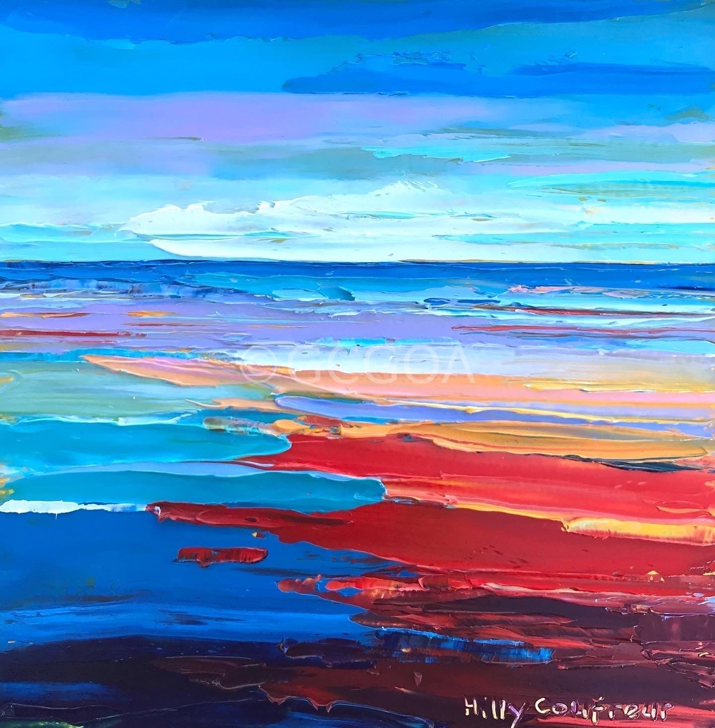 Winter at the Beach 6 - Plein Air - Gold Coast Gallery Of ArtHilly Coufreur