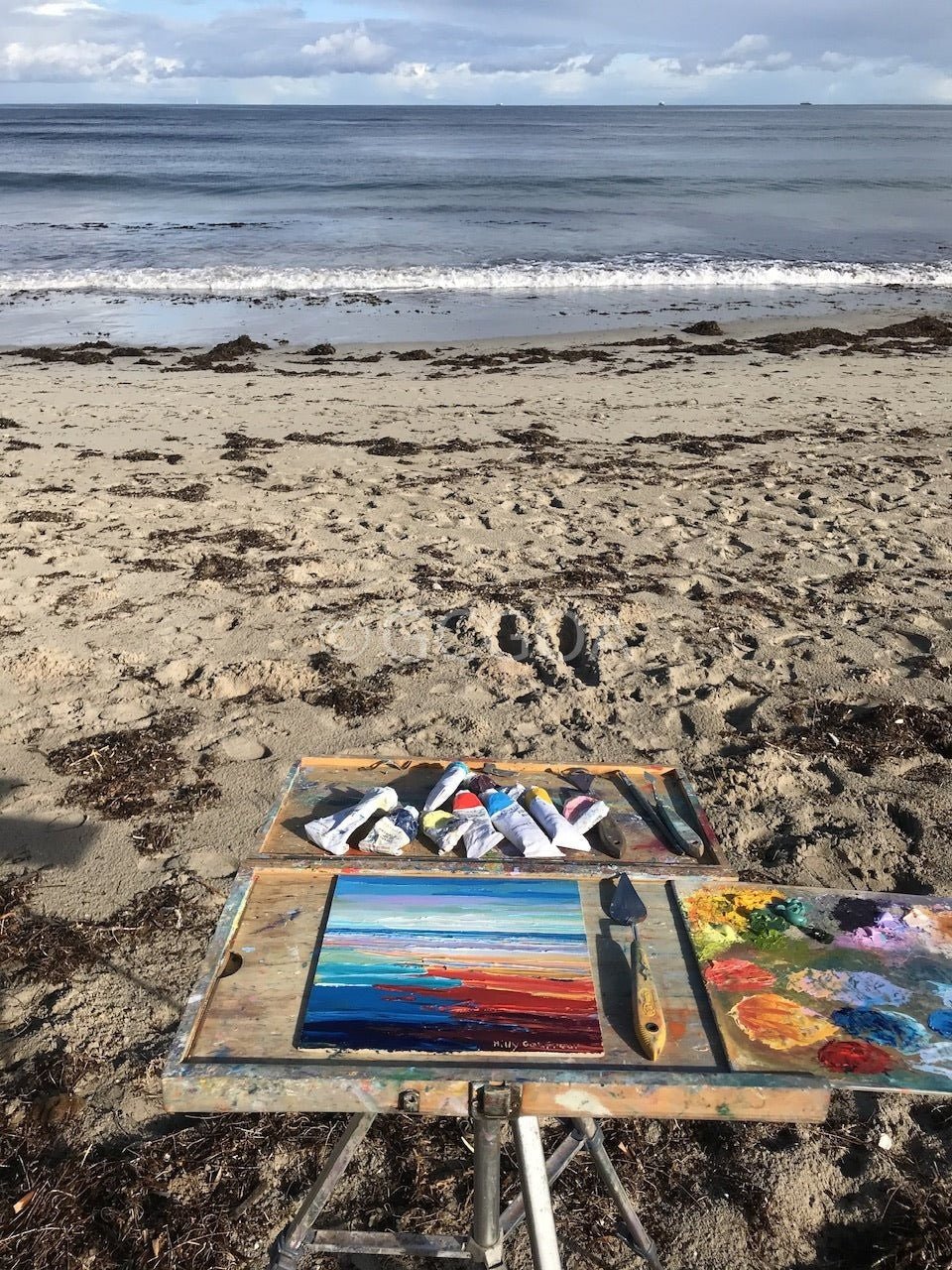 Winter at the Beach 6 - Plein Air - Gold Coast Gallery Of ArtHilly Coufreur