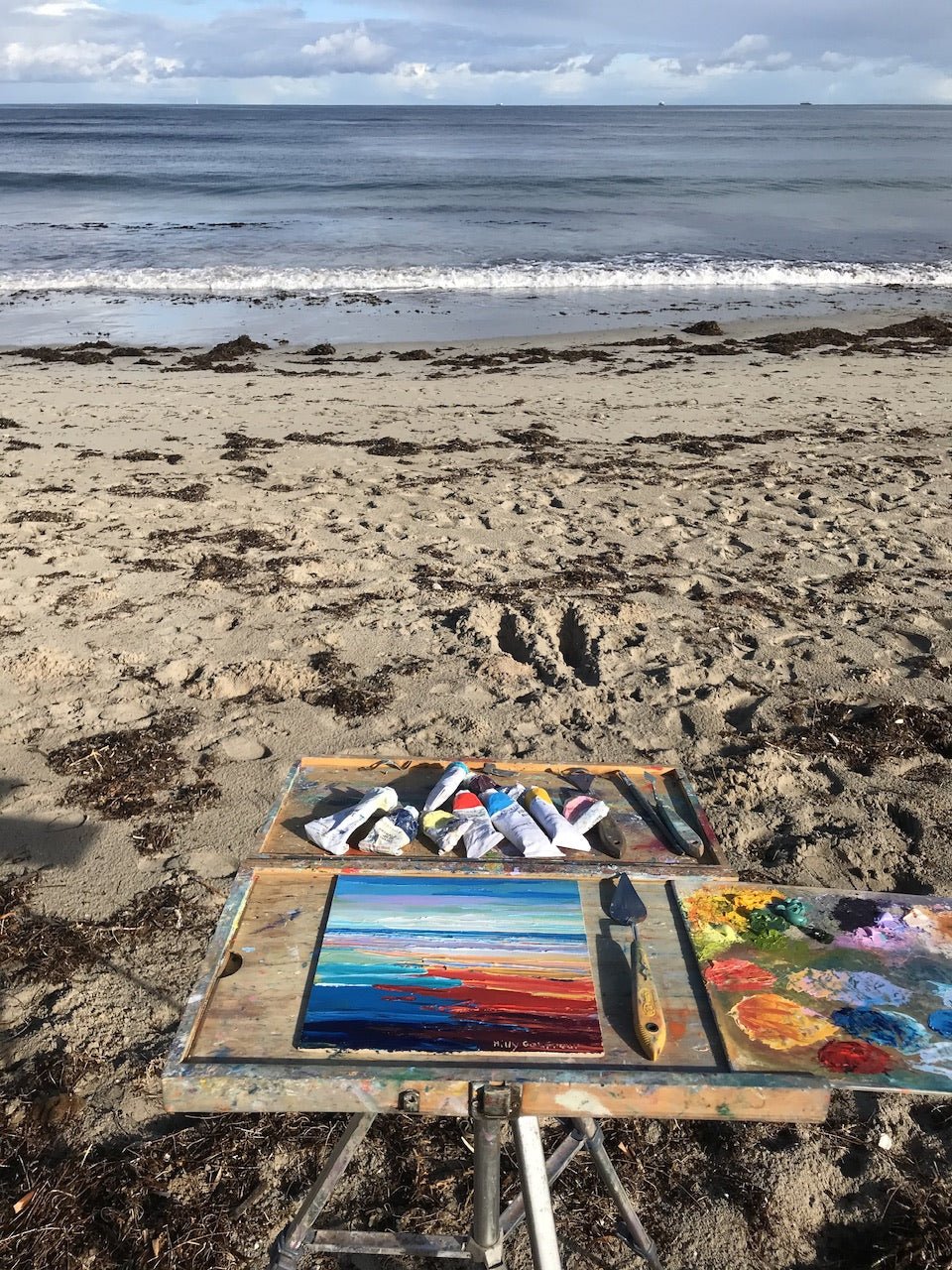 Winter at the Beach 6 - Plein Air - Gold Coast Gallery Of ArtHilly Coufreur