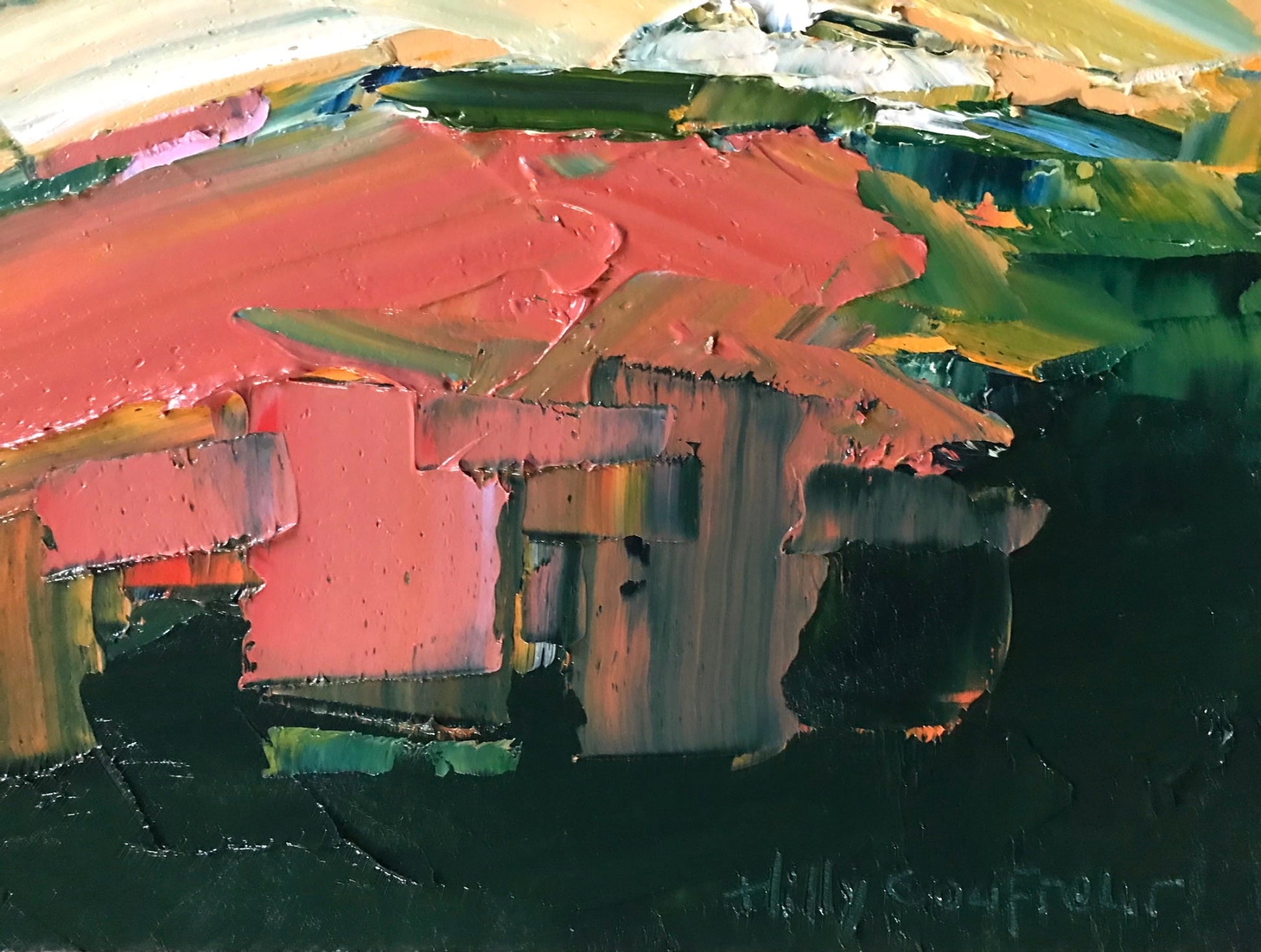 Winter on our Farm - Plein Air - Gold Coast Gallery Of ArtHilly Coufreur