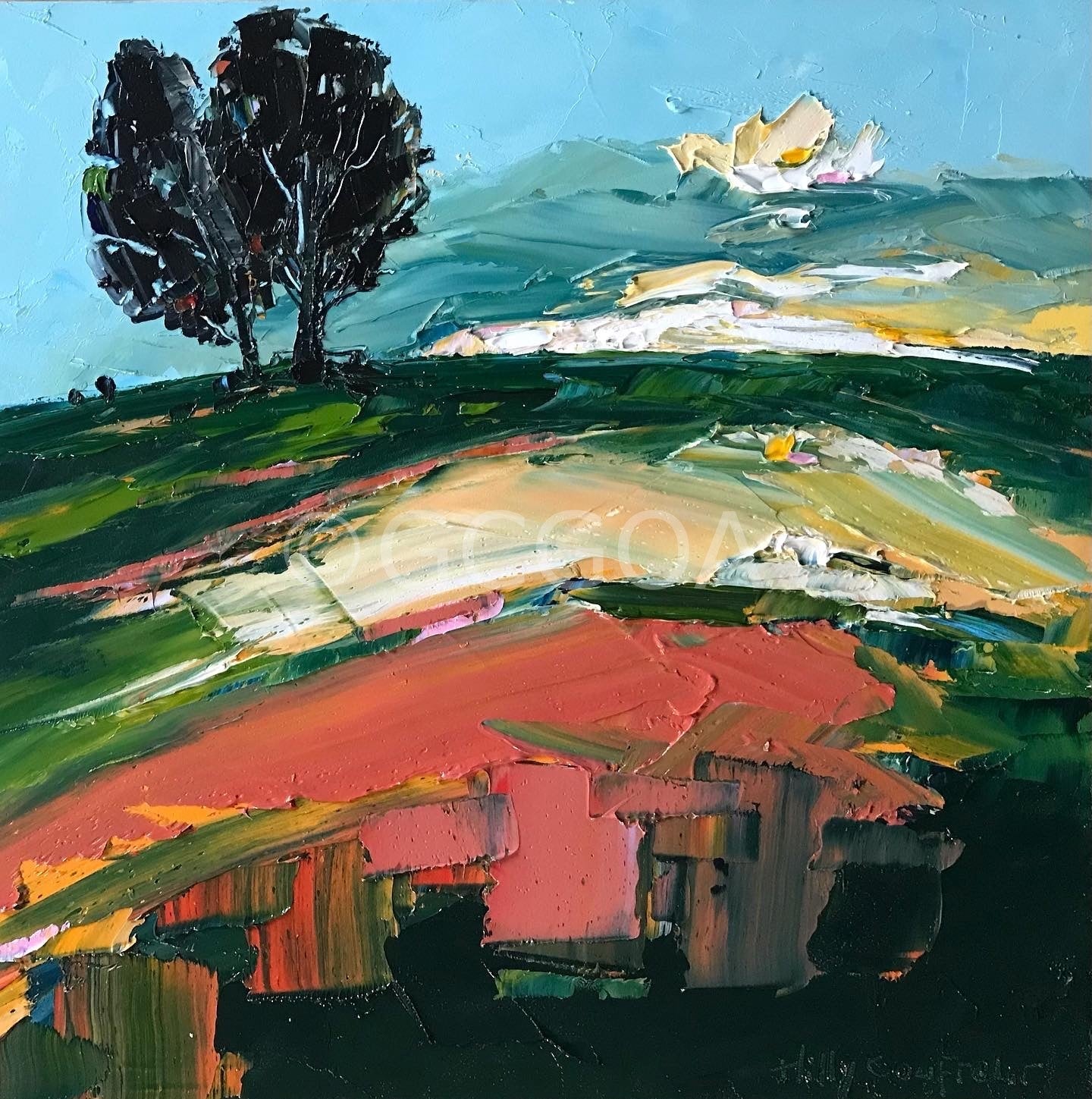 Winter on our Farm - Plein Air - Gold Coast Gallery Of ArtHilly Coufreur