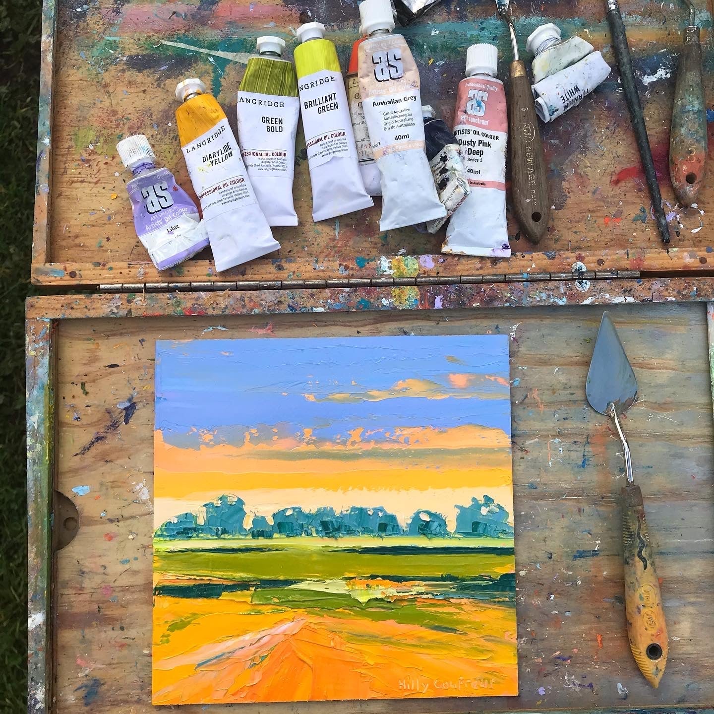 Winter on the Farm 4 - Plein Air - Gold Coast Gallery Of ArtHilly Coufreur