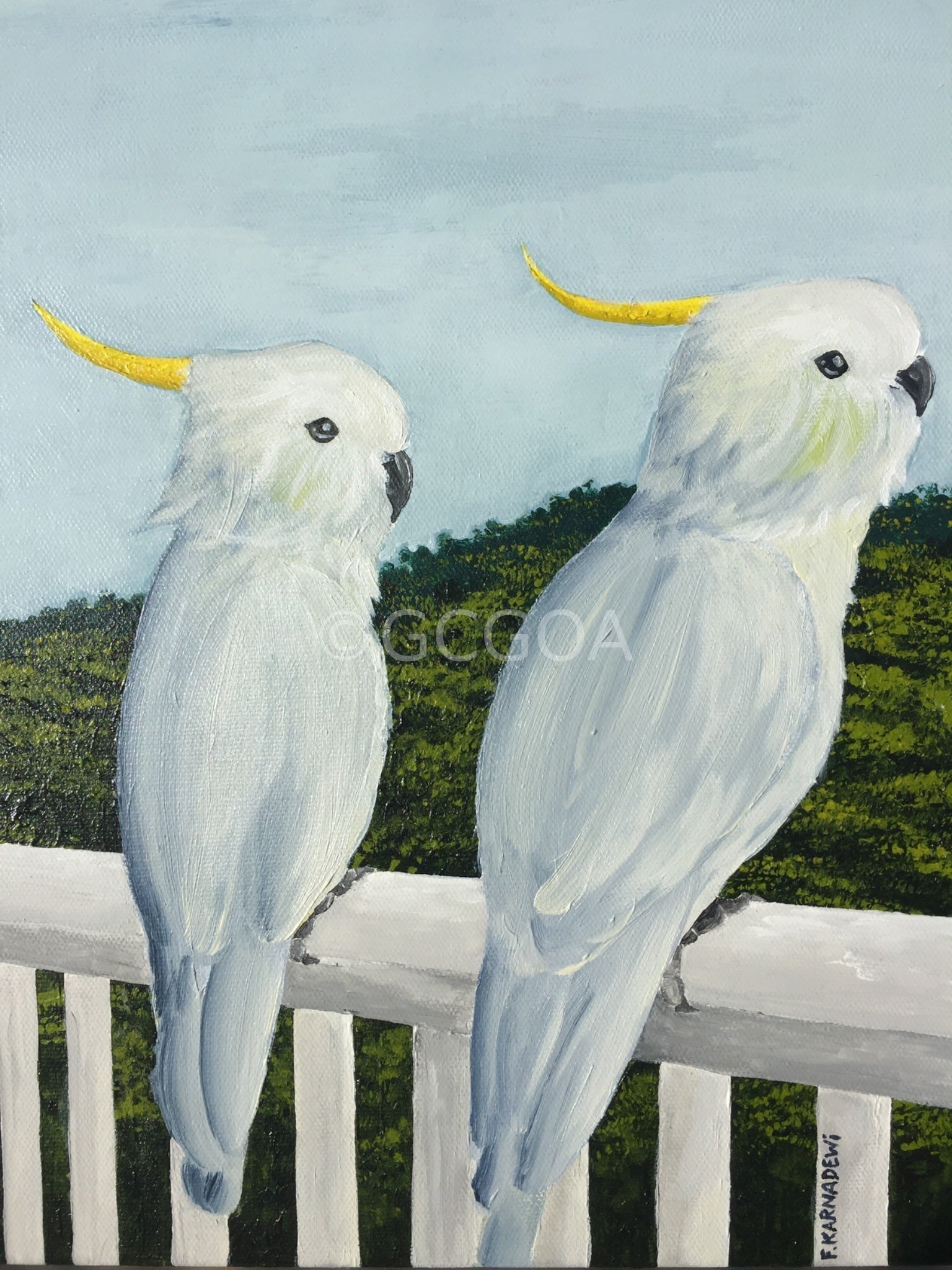 Winter Sunbasking - Original Art - Gold Coast Gallery Of ArtFika Karnadewi