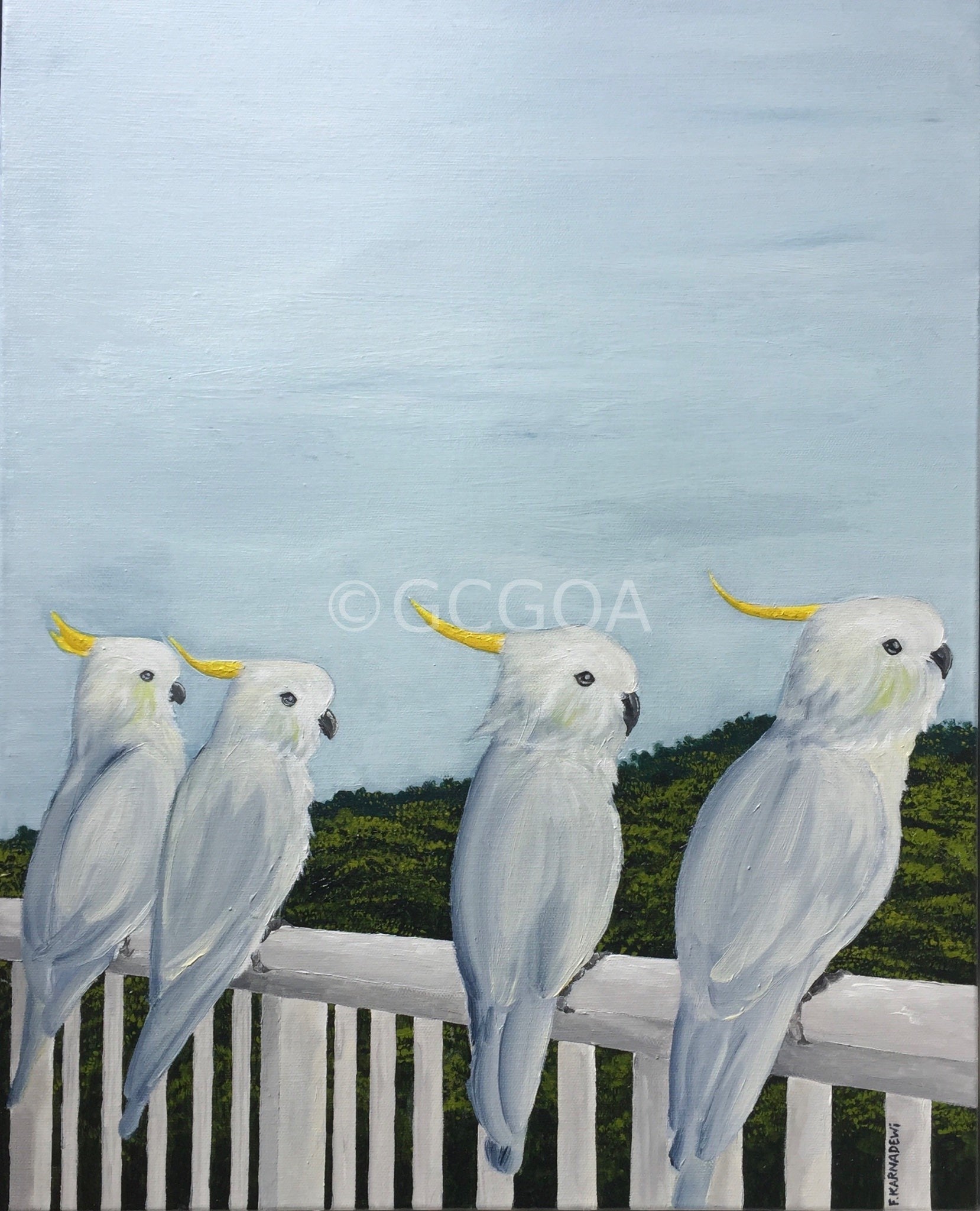Winter Sunbasking - Original Art - Gold Coast Gallery Of ArtFika Karnadewi