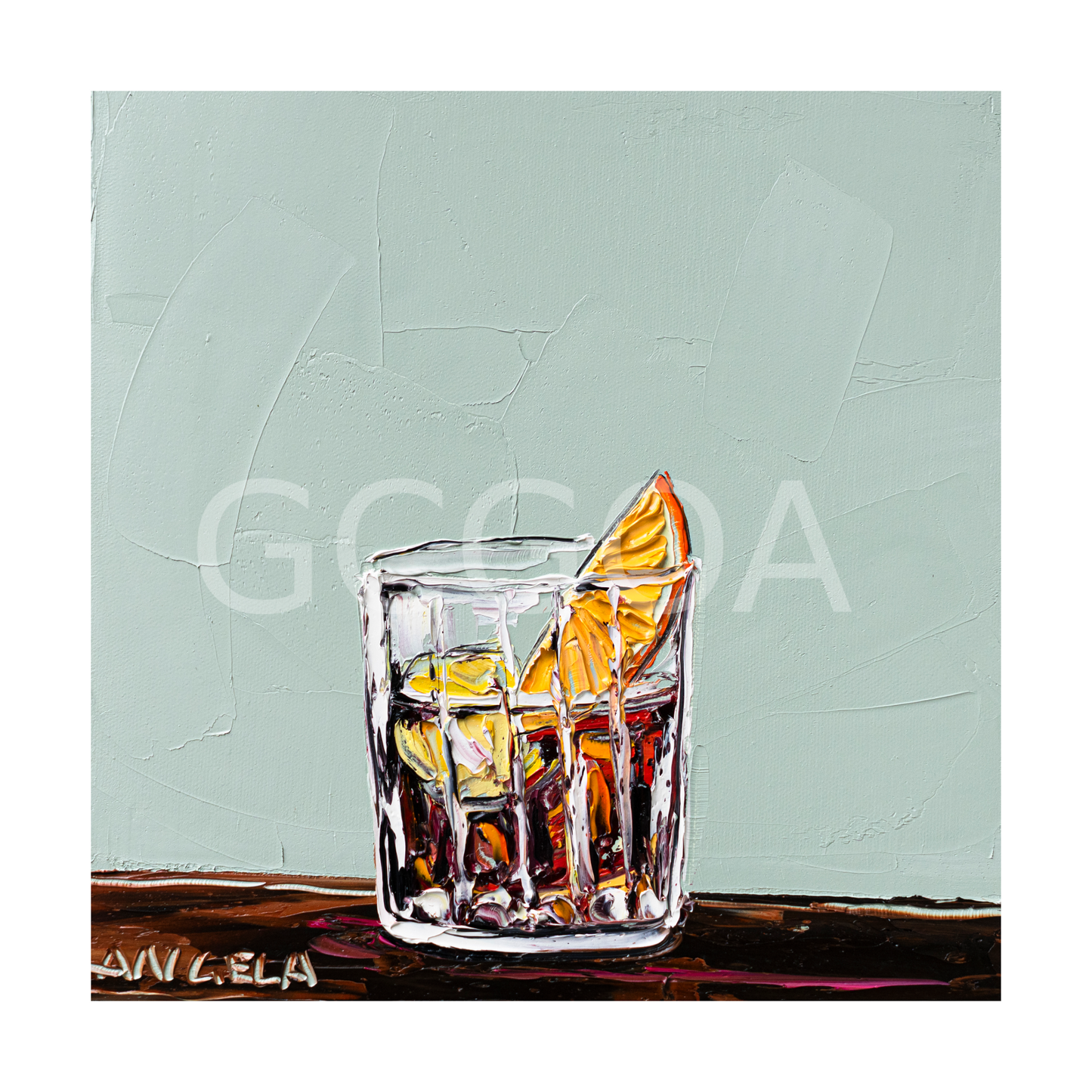 Negroni On Sage - Fine Art Print