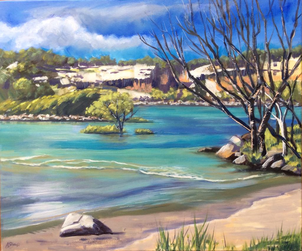 Wooli Cliffs 2 - Gold Coast Gallery Of ArtAnne Strambi