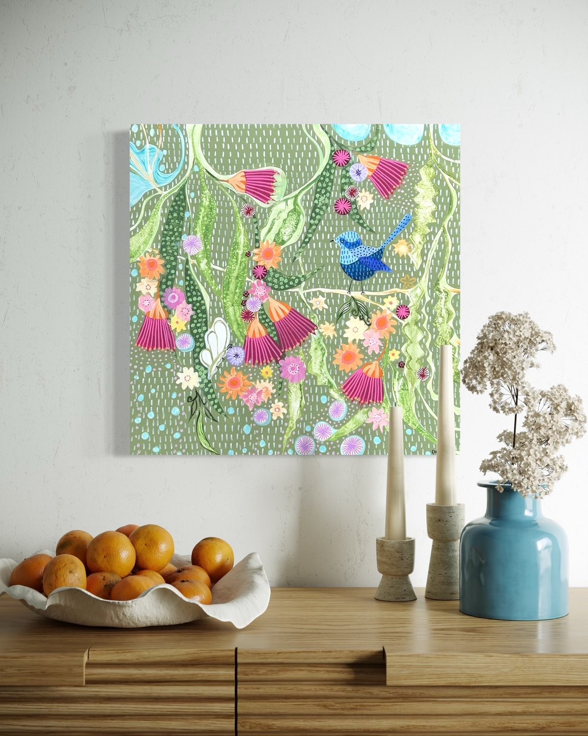 Wren and the wandering Butterfly - Gold Coast Gallery Of ArtDebra Duffy