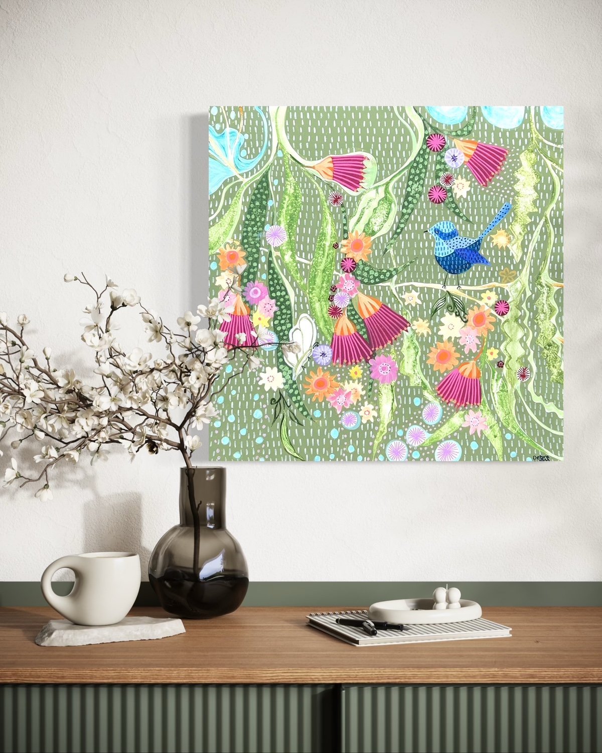 Wren and the wandering Butterfly - Gold Coast Gallery Of ArtDebra Duffy