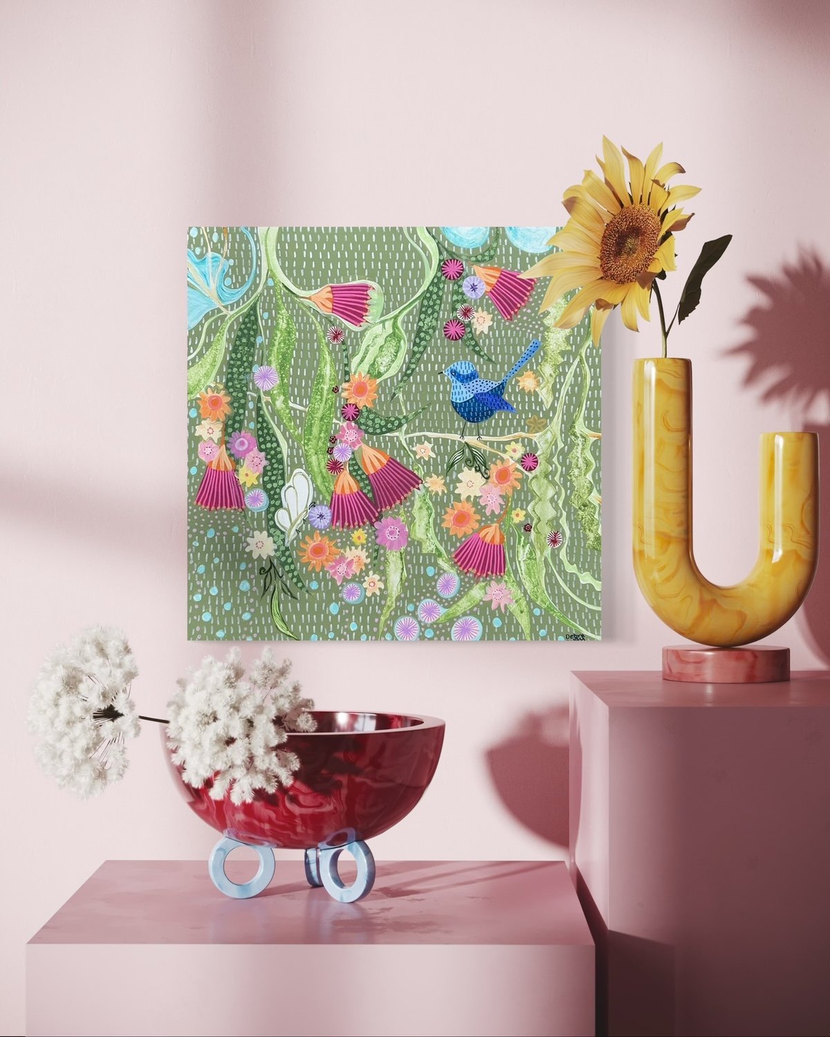 Wren and the wandering Butterfly - Gold Coast Gallery Of ArtDebra Duffy