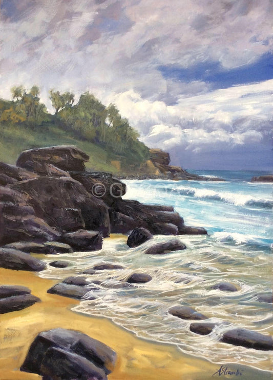 Yamba Rocks and Headland - Gold Coast Gallery Of ArtAnne Strambi