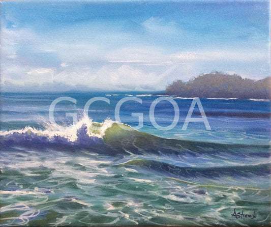 Yamba Wave - Gold Coast Gallery Of ArtAnne Strambi