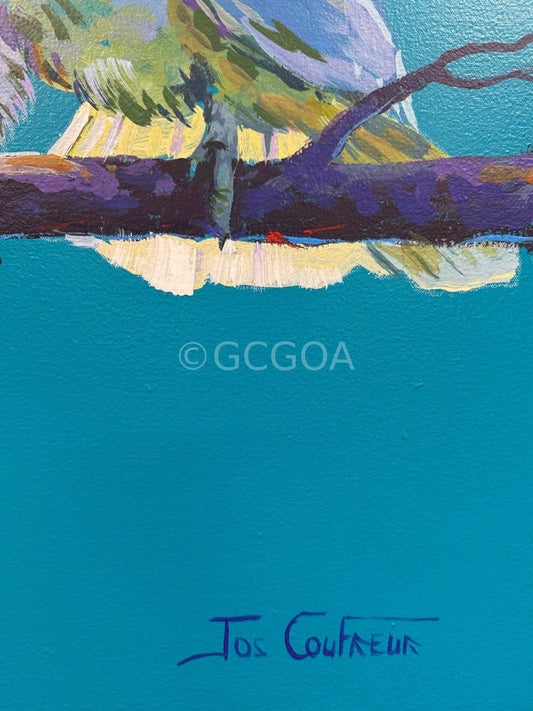 Yellow Crested Cockatoos - Gold Coast Gallery Of ArtJos Coufreur
