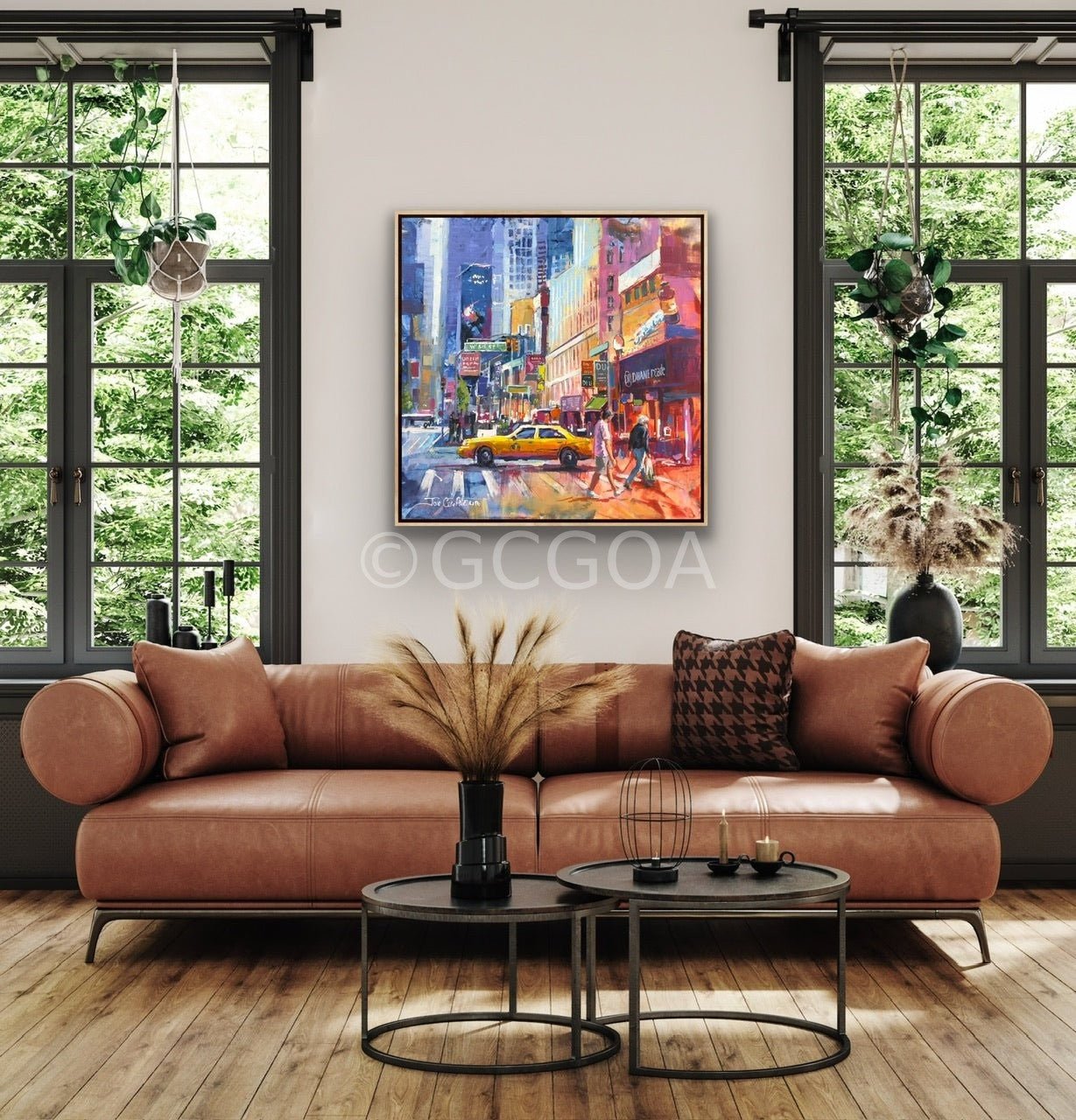Yellow Taxi in New York City - Original Art - Gold Coast Gallery Of Artjos coufreur