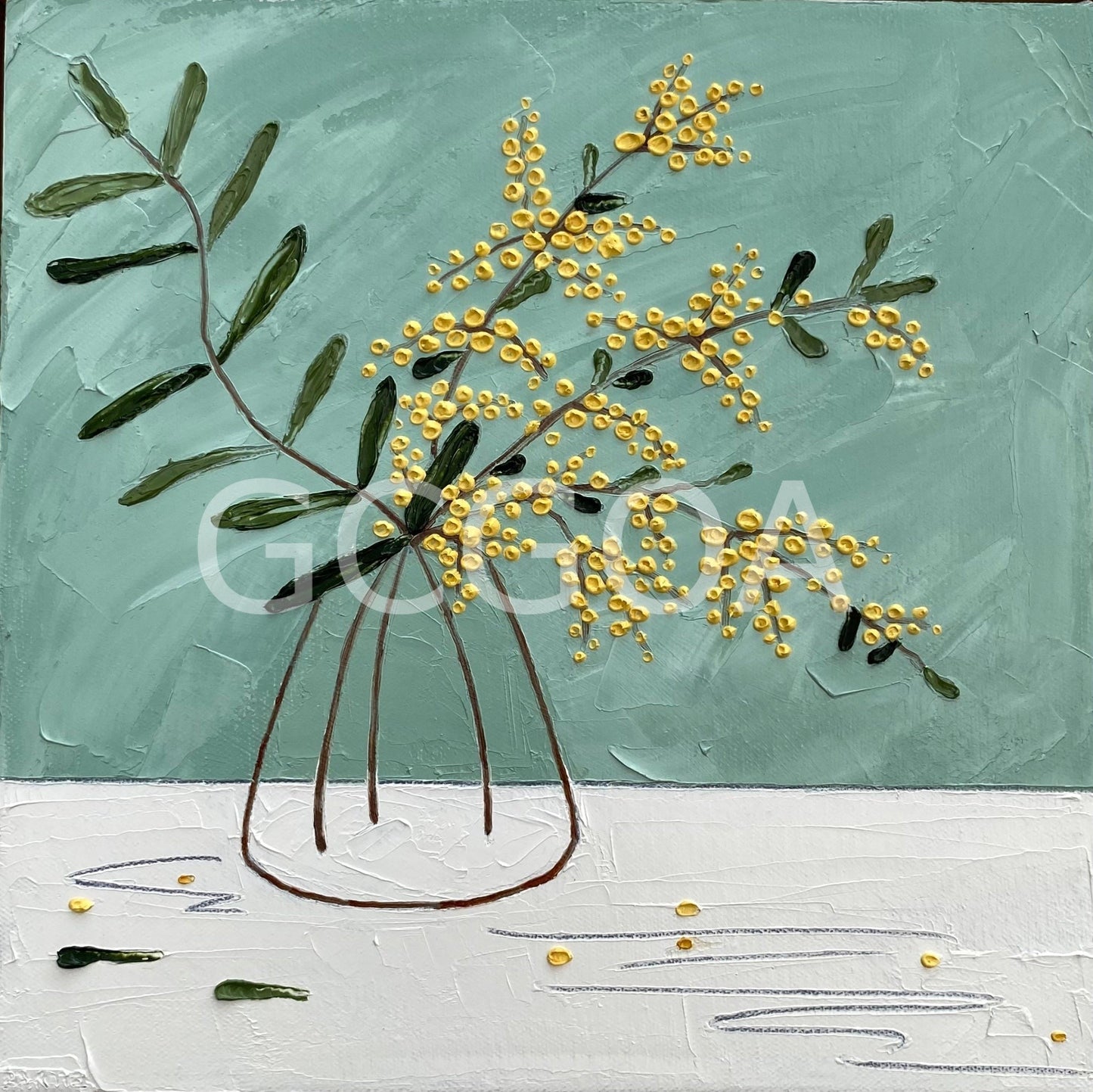 Yellow Wild Bloom - Gold Coast Gallery Of ArtJustine Bartie
