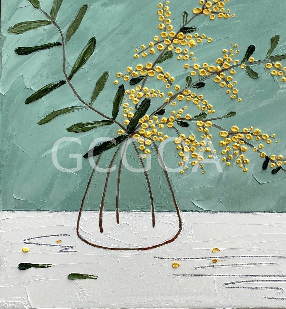 Yellow Wild Bloom - Gold Coast Gallery Of ArtJustine Bartie