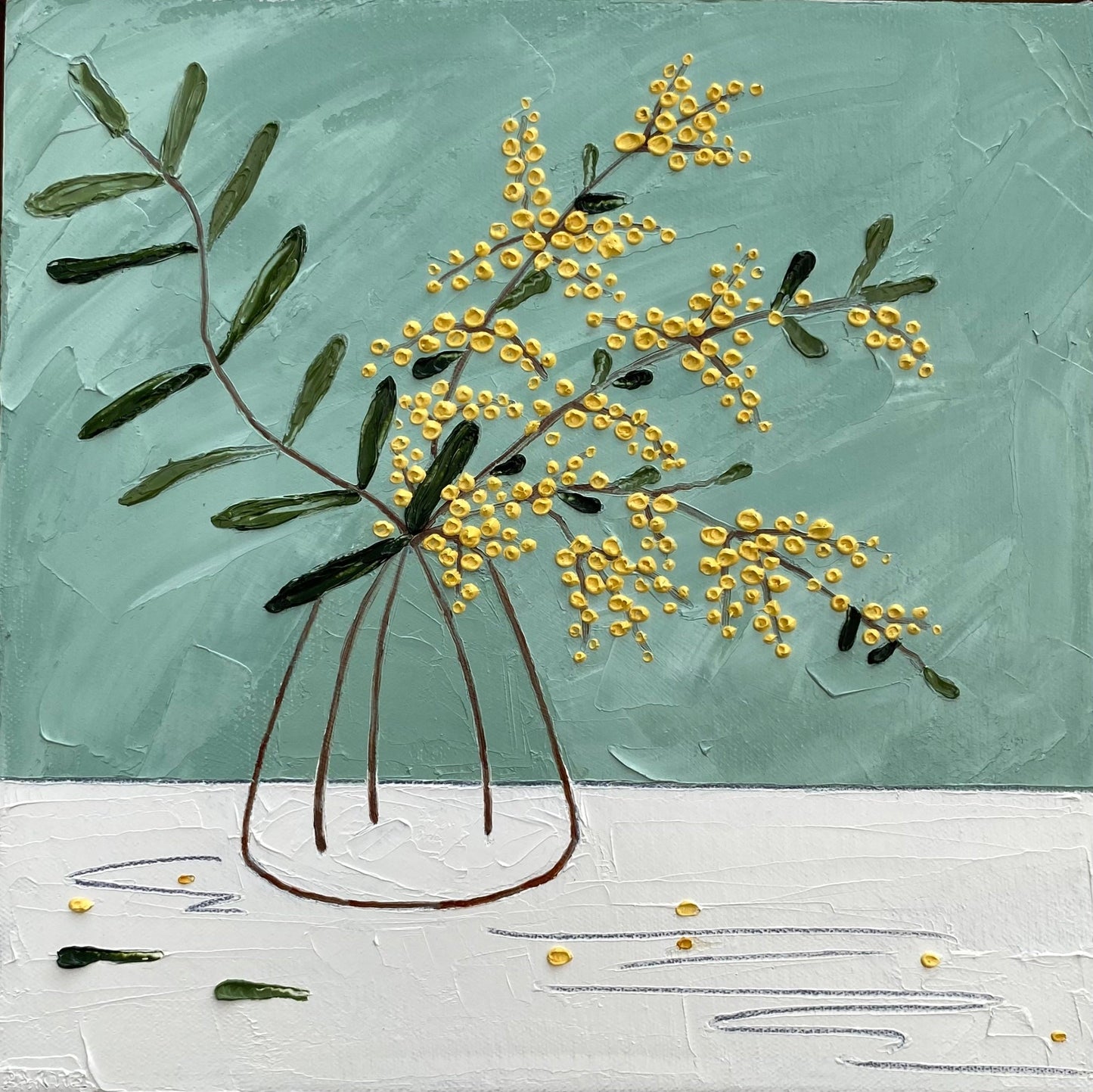 Yellow Wild Bloom - Gold Coast Gallery Of ArtJustine Bartie