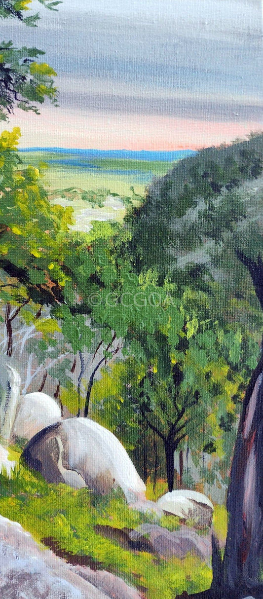 You Yangs Big mountain in the middle of a plain Victoria Australia - Gold Coast Gallery Of ArtYvonne Wells